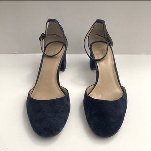 Ann Taylor Suede Chunk Heel